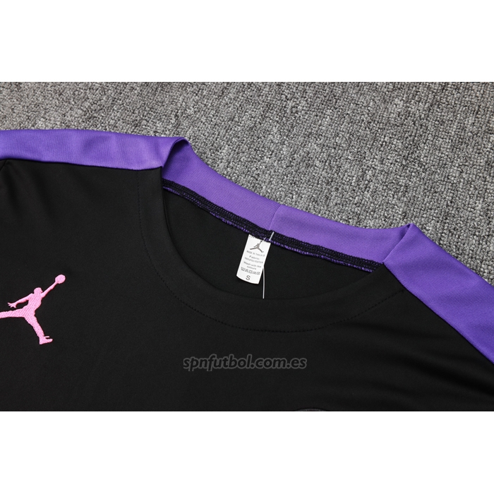 Chandal del Paris Saint-Germain Jordan Manga Corta 2024-2025 Negro - Pantalon Corto